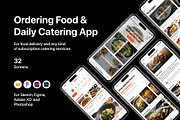 Ordering Food & Daily Catering App, an UI Kit Template by flr.24 (Thumbnail 1 of 2)