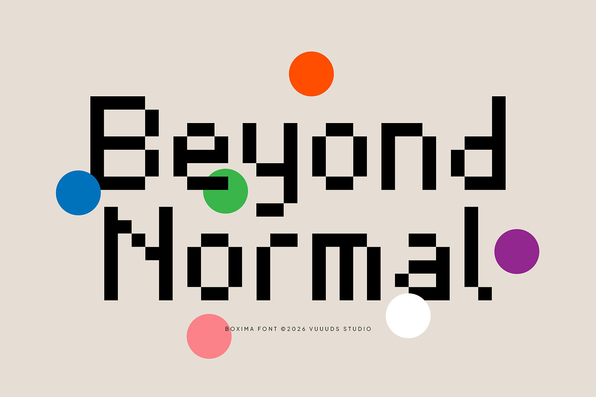 Boxima, a Sans Serif Font by vuuuds (Photo 3 of 5)