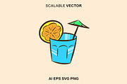 Summer Vector Illustration, an Illustration by TheTrueStroke (Thumbnail 9 of 12)