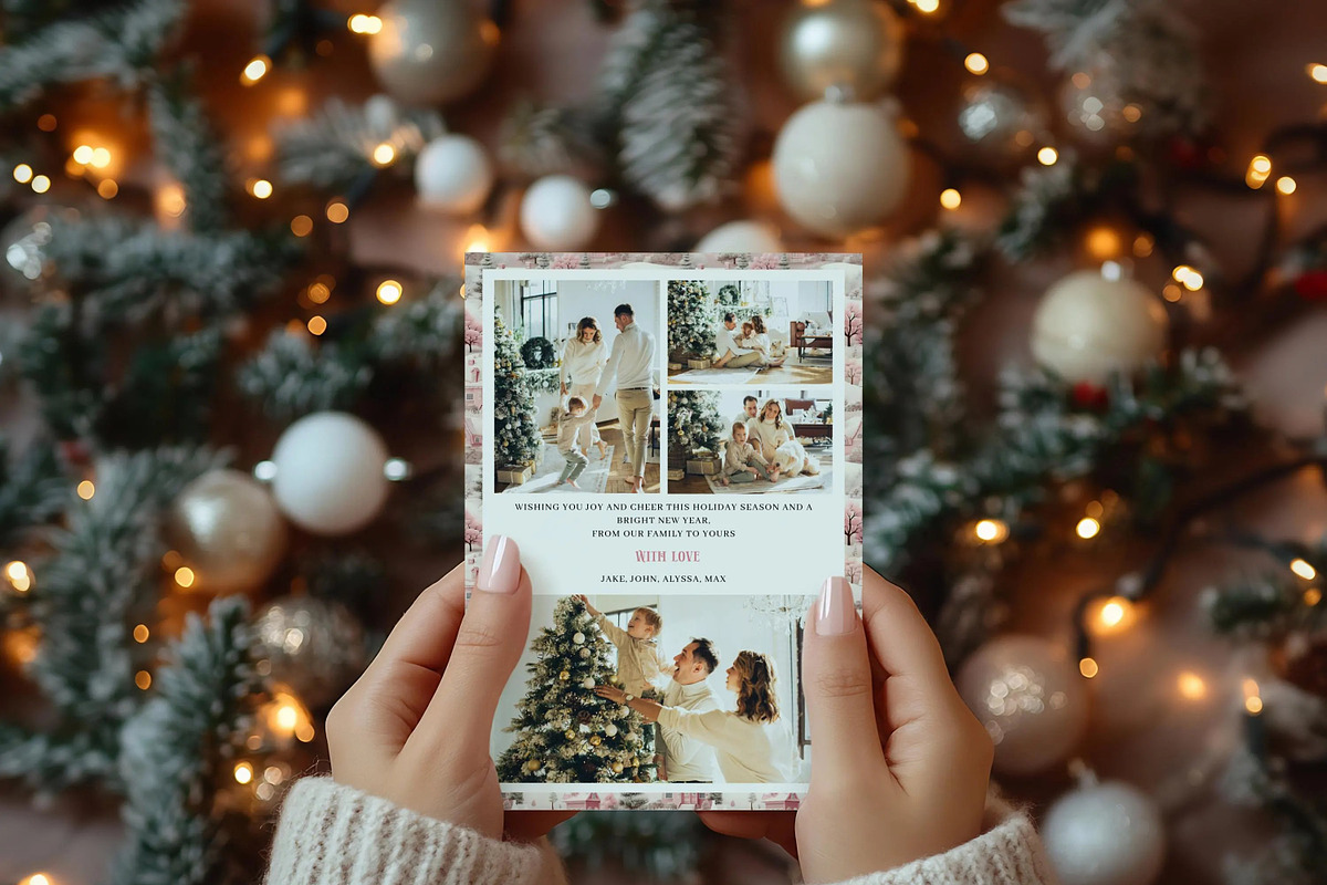 Multi Photo Holiday Card Template, a Card Template by LucaTheme (Photo 4 of 6)