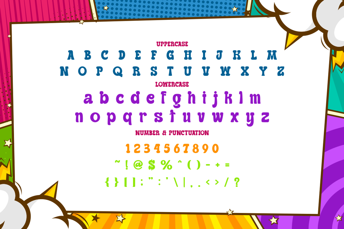 Mega Boldy - Playful Bold Font, a Font by PutraCetol Studio (Photo 5 of 5)