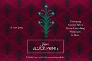 Indian Block Print : Set of 4, a Pattern Graphic by Artifactory Studios (Thumbnail 3 of 4)