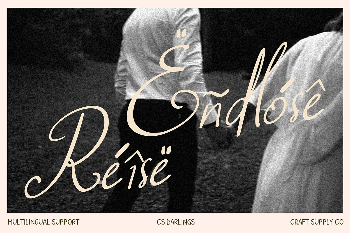 CS Darlings–Handwritten Script Font, a Handwritten Font by Craft Supply Co. (Photo 7 of 8)