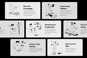 Book and Library Illustration Set, an Illustration by Prosymbols (Thumbnail 3 of 8)