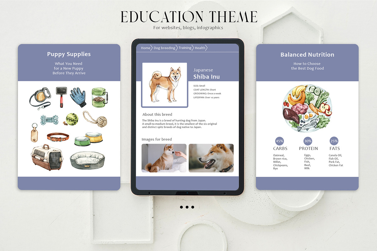 DOG BREEDS Encyclopedia, an Animal Illustration by Anastezia Luneva (Photo 8 of 13)