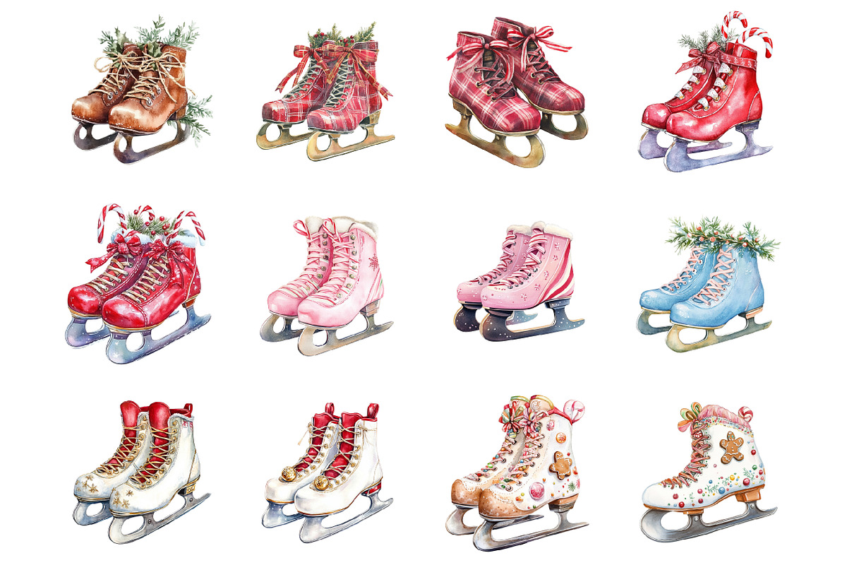 Christmas Ice Skates, an Illustration by Design Market (Photo 2 of 3)