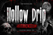 Hollow Drip, a Serif Font by Wow Magic (Thumbnail 1 of 9)