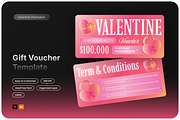 Valentine Gift Voucher, a Print Template by Annora Studio (Thumbnail 1 of 6)