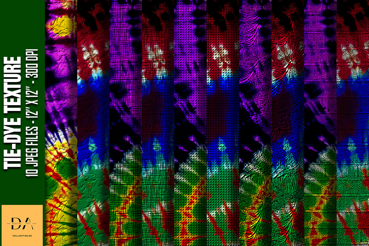 Tie-Dye Texture Digital Papers #87, a Texture Graphic by Digital Art Collectibles (Photo 1 of 5)