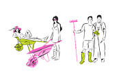 Garden graphics, a Person Illustration by Anastasy_helter (Thumbnail 15 of 18)