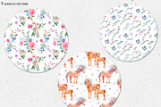 Watercolor Horse Unicorn Clipart, an Animal Illustration by Belusuab (Thumbnail 15 of 18)