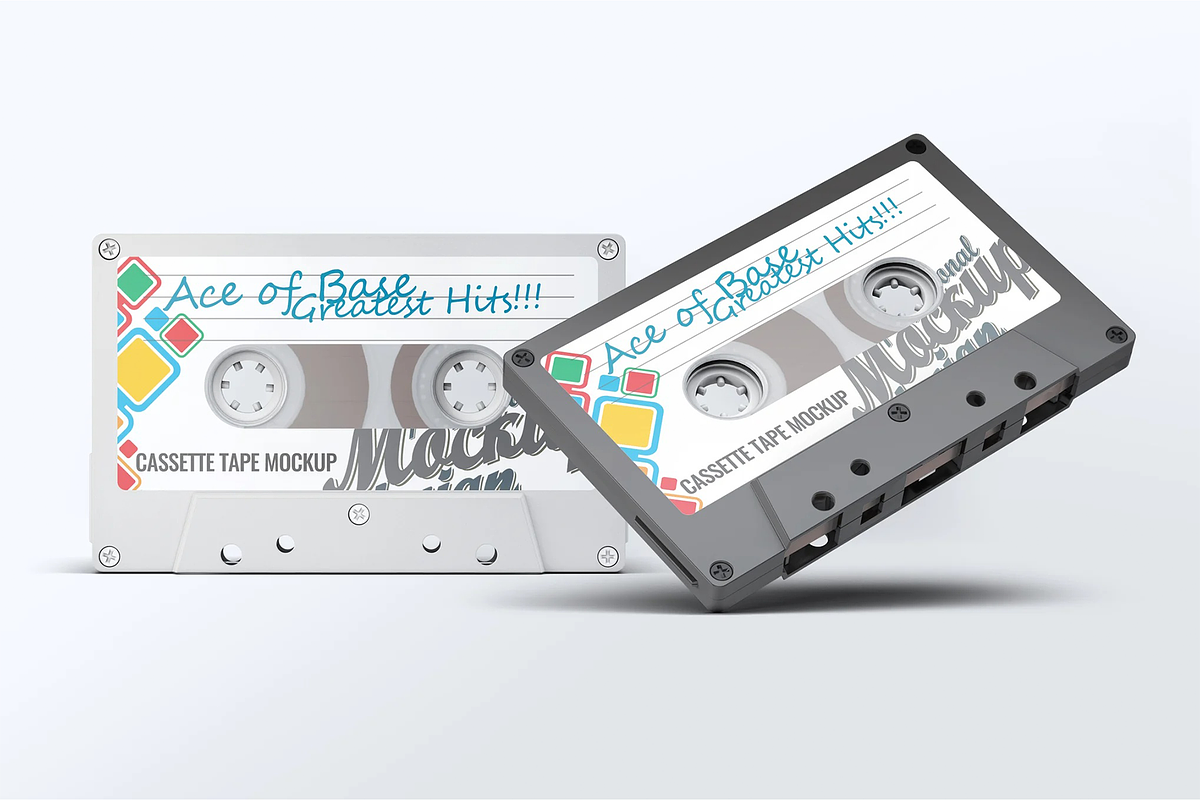 Cassette Tape Mock-Up, a Product Mockup by Se٧enStudio (Photo 5 of 8)