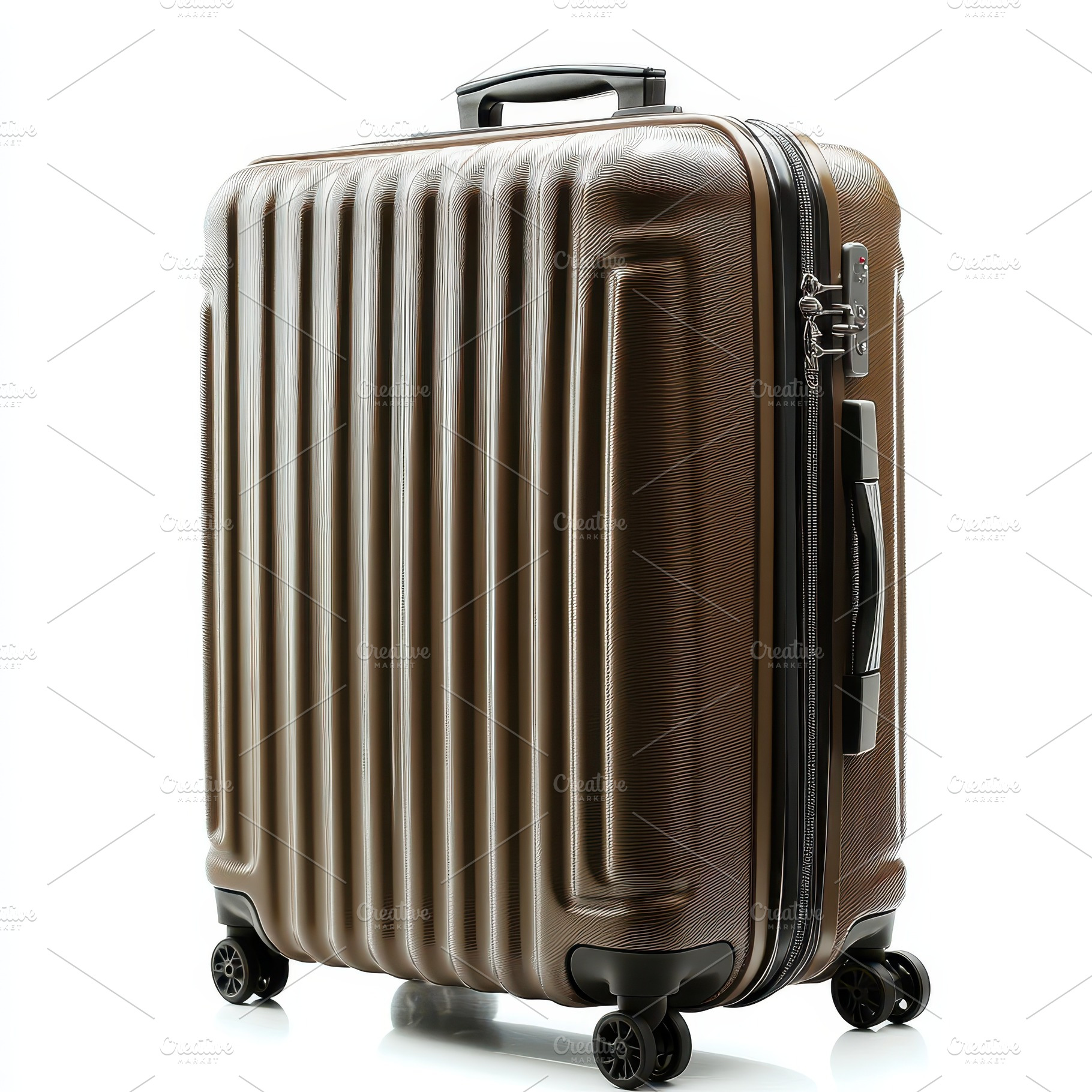Brown Suitcase Travel Luggage Vacati, a Beauty & Fashion Photo by Pixeness Studio