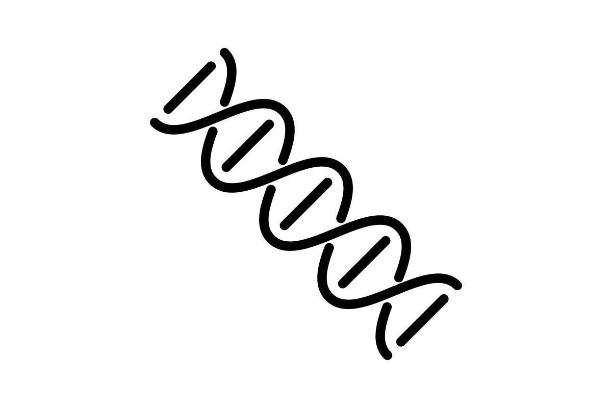 DNA icon, an Outline Icon by Sumberpangan