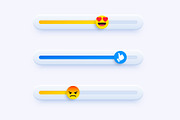 Feedback Rating Slider With Emoticon, an Emoji Icon by Black White Mouse Design (Thumbnail 2 of 3)