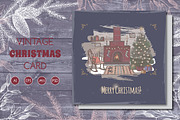 Christmas card with fireplace, a Card Template by Quetzal Art (Thumbnail 1 of 3)