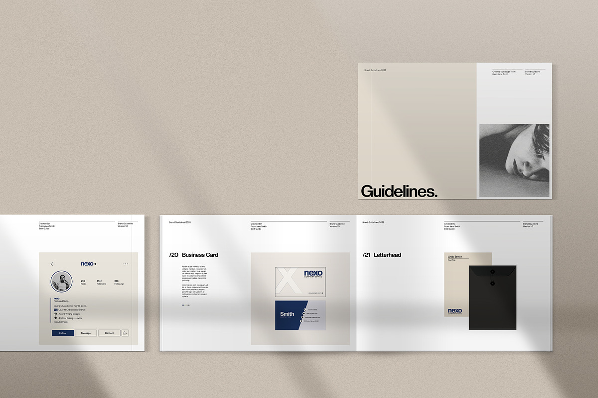 Brand Guideline Templates - CANVA, a Branding & Logo Template by evgenystudio (Photo 5 of 17)