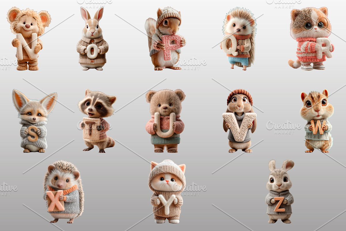 Cozy Woodland Friends, an Animal Illustration by Vika_Softlife (Photo 4 of 12)