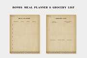 2 Recipes Page Template Vintage, a Templates & Theme by OrganizationOasisRo (Thumbnail 4 of 10)