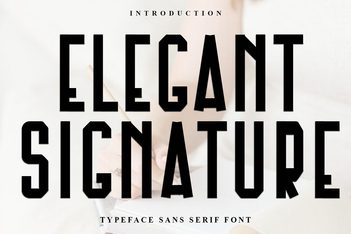 Elegant Signature, a Script Font by FreshTypeINK (Photo 1 of 8)