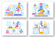 10 Confectioner Vector Illustration, a Person Illustration by denayunebgt (Thumbnail 3 of 4)