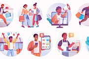 Black Friday Illustration, a Person Illustration by Vectors Market (Thumbnail 5 of 10)