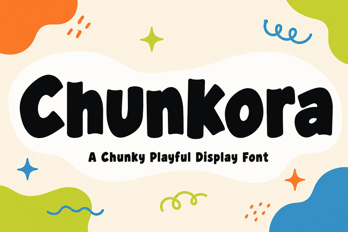 Chunkora – Chunky Display Font, a Slab Serif Font by Wow Magic (Photo 1 of 4)