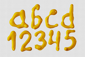 Oil Yellow Font