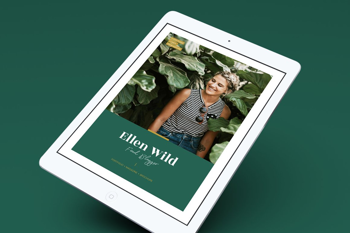 Magazine / CANVA, INDD / Ellen, a Magazine Template by Mirazz (Photo 12 of 16)
