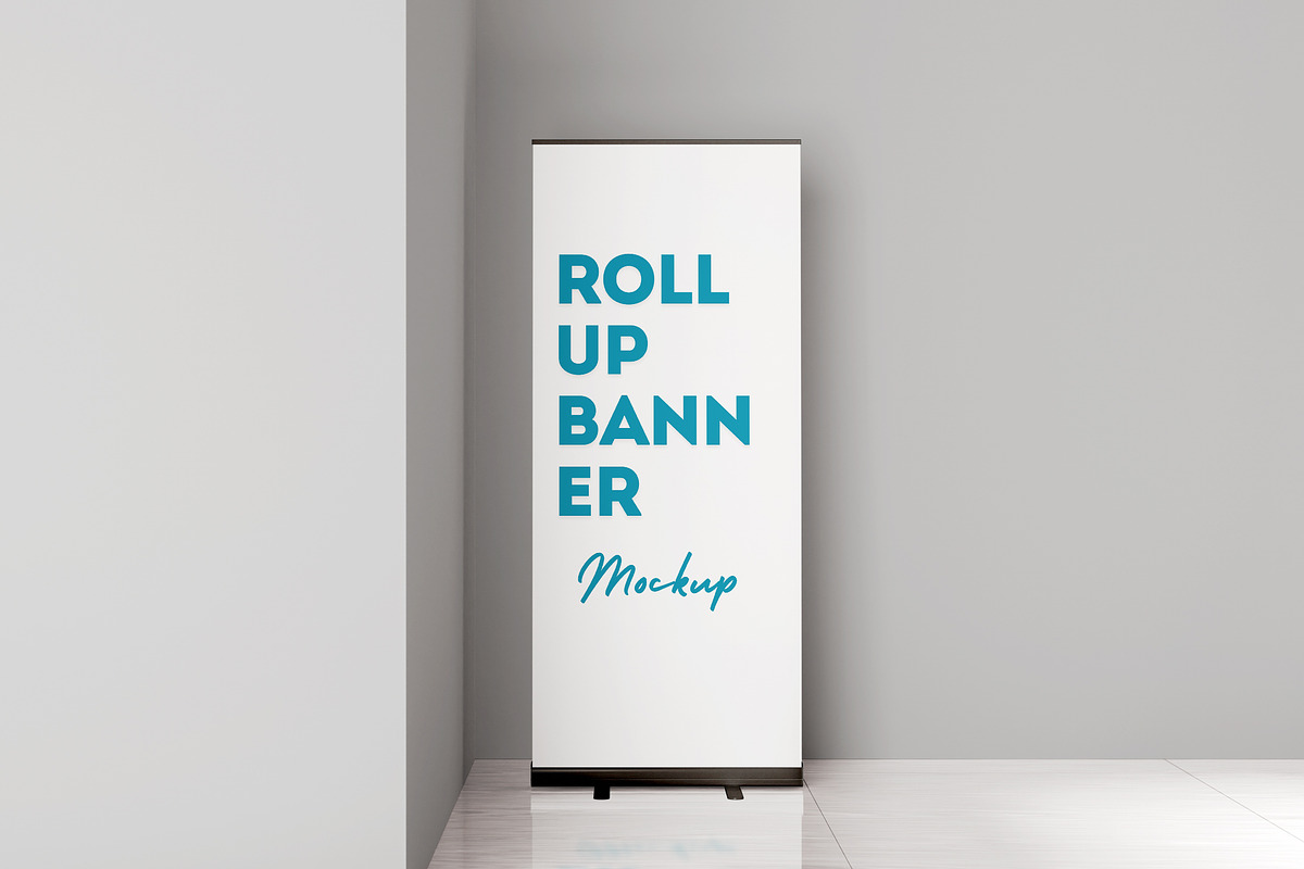 Roll-Up Banner Mockup, an Advertising Mockup by Getdesign (Photo 4 of 4)