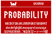 Probability font, a Font by weknow (Thumbnail 1 of 5)