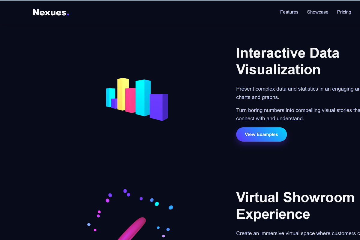 Nexues – 3D Landing Page, a Landing Page Template by Modern Templates Studios (Photo 4 of 7)
