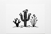 60 Desert Cactus Floral Silhouette, a Seasonal Illustration by Amazin_art (Thumbnail 16 of 35)