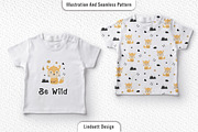 Seamless pattern with cute fox, a Pattern Graphic by lindoet23 (Thumbnail 2 of 3)