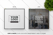 4 Storefront Vinyl Logo Mockup, a Shirt Mockup by MockUpgrade (Thumbnail 2 of 7)