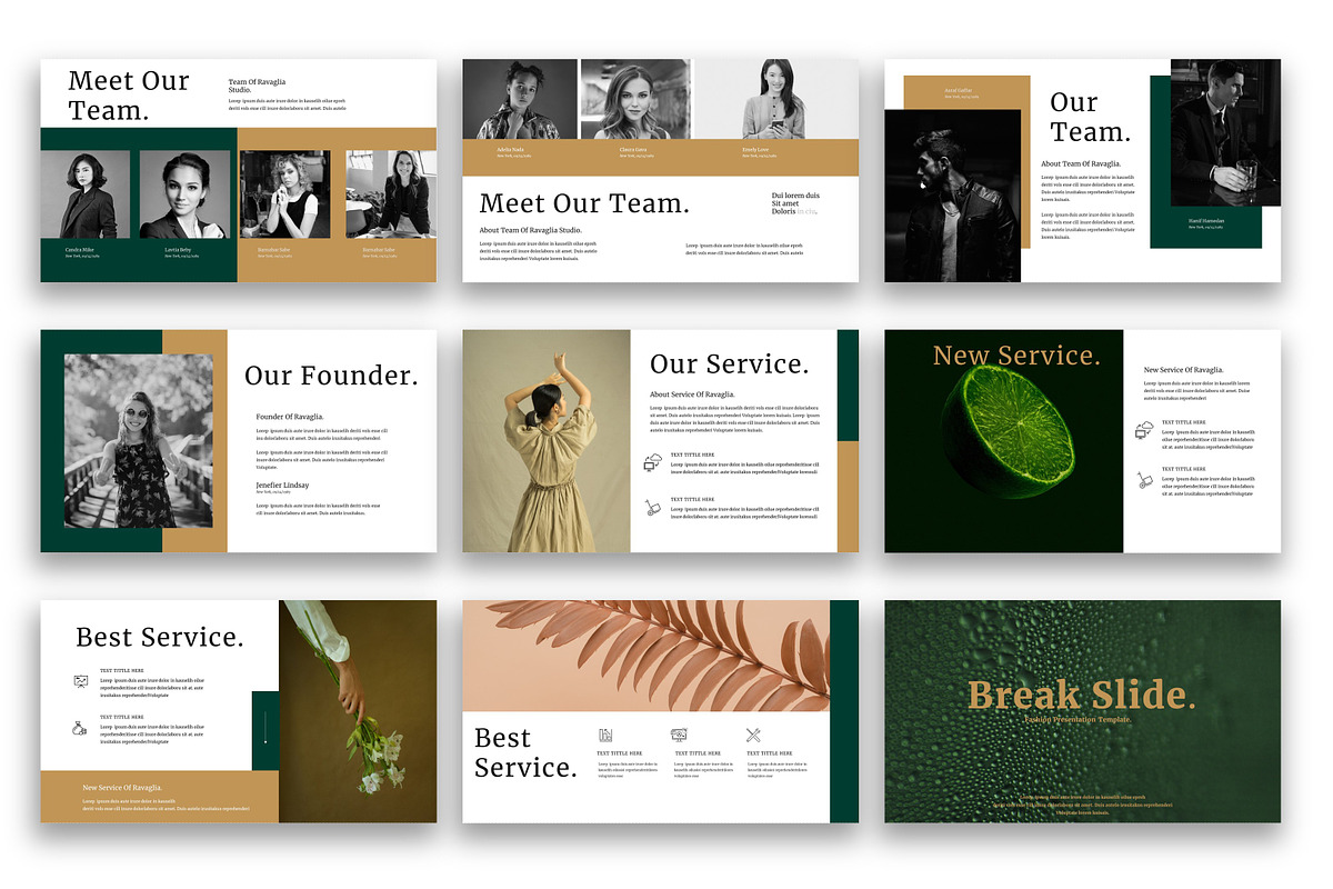 Ravaglia – Business PowerPoint, a Presentation Template by kreatifreya (Photo 3 of 5)