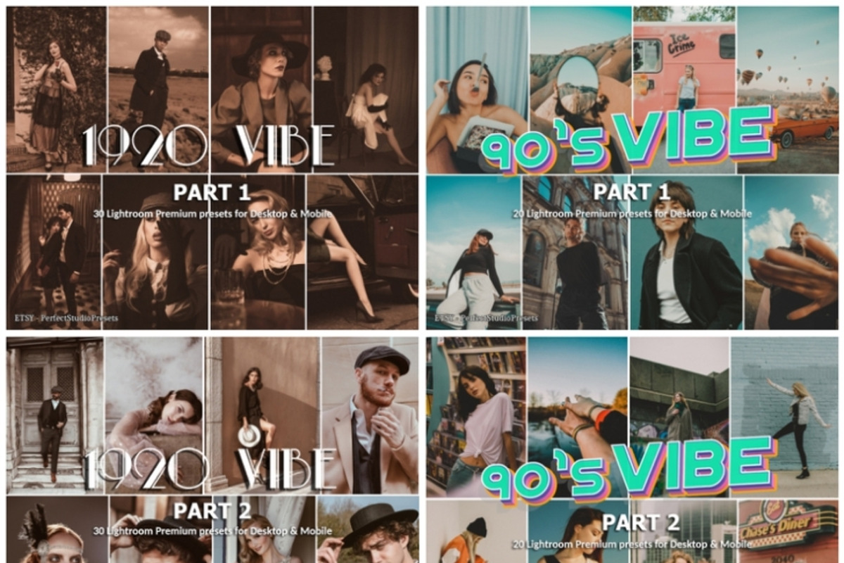 640+ Lightroom Presets All Retro, a Preset Add-On by PerfectStudioPresets (Photo 5 of 9)