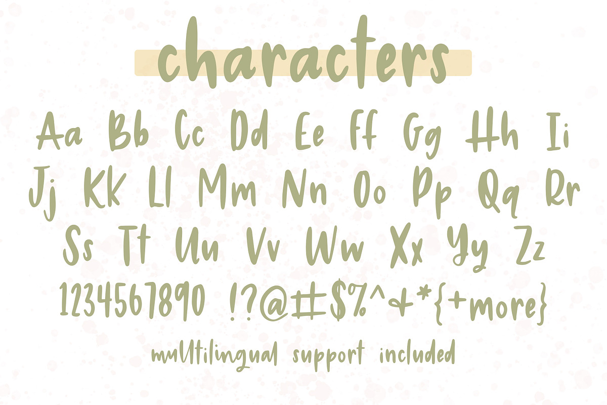 Farmer's Market Hand Lettered Font, a Font by Dansie Design (Photo 5 of 6)