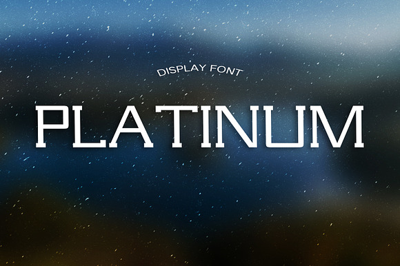 PLATINUM font preview 4