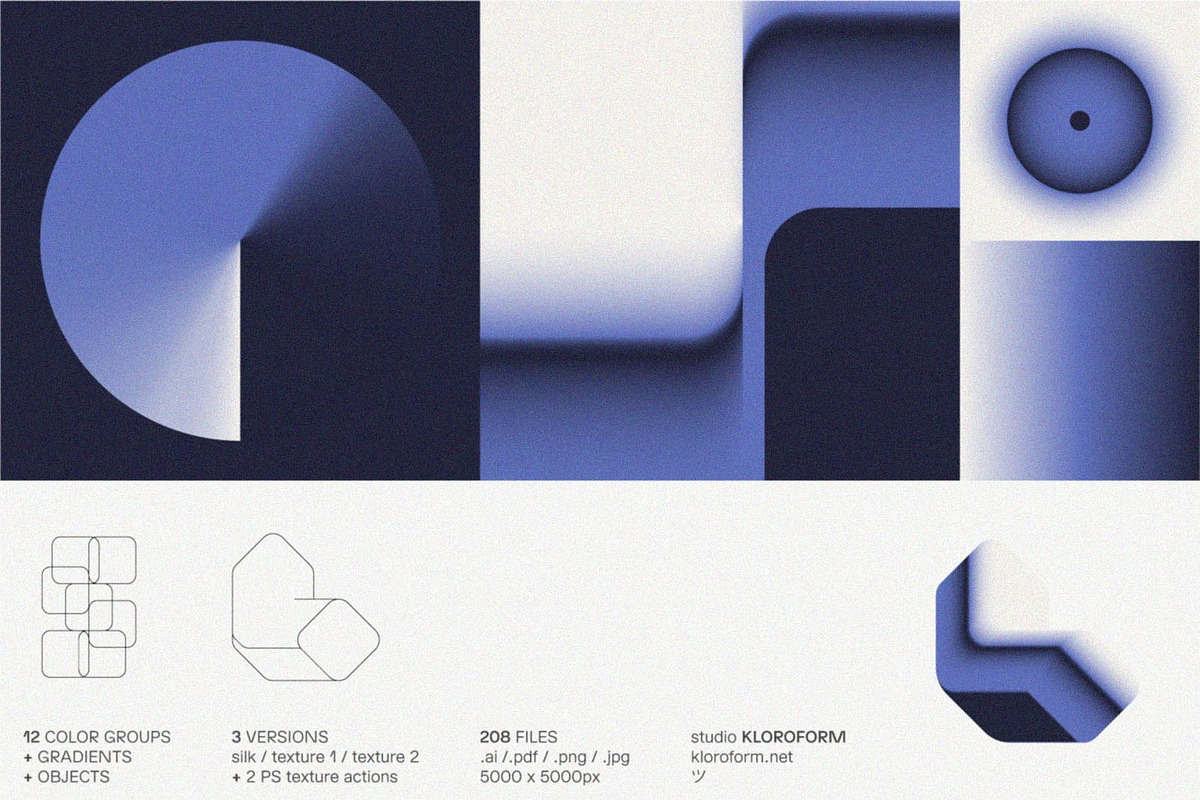Gradients + Objects 3, an Object Graphic by kloroform (Photo 10 of 14)
