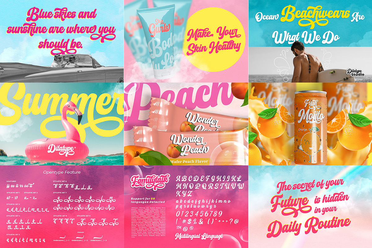 Vintage Script Vol 3 Font Bundle, a Script Font by Ditatype (Photo 3 of 12)