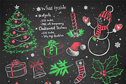 Christmas Chalk Sketches, an Object Graphic by Sonya Illustrations (Thumbnail 2 of 4)