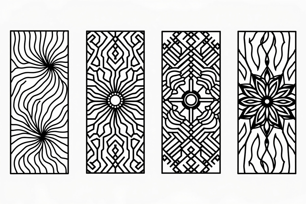 Modern Geometric Wall Panel Bundle, an Illustration by Designs_River (Photo 3 of 7)