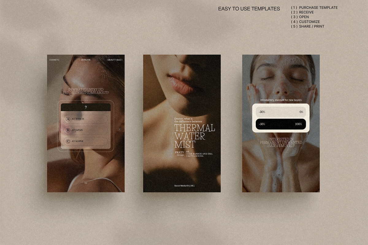 Canva Story Templates for Skincare preview 2