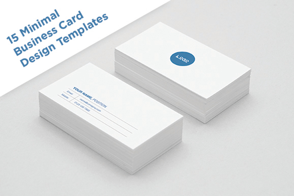 15 Minimal Business Card Designs, a Business Card Template by DanFreebairn (Photo 1 of 5)