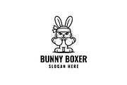 Bunny Boxer Logo, a Branding & Logo Template by Pixes (Thumbnail 2 of 2)