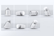 Pill Cosmetics Glass Bottle Mockup, an Advertising Mockup by Hubzway (Thumbnail 9 of 9)