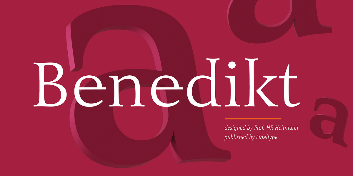 Benedikt, a Sans Serif Font by Finaltype (Photo 1 of 20)