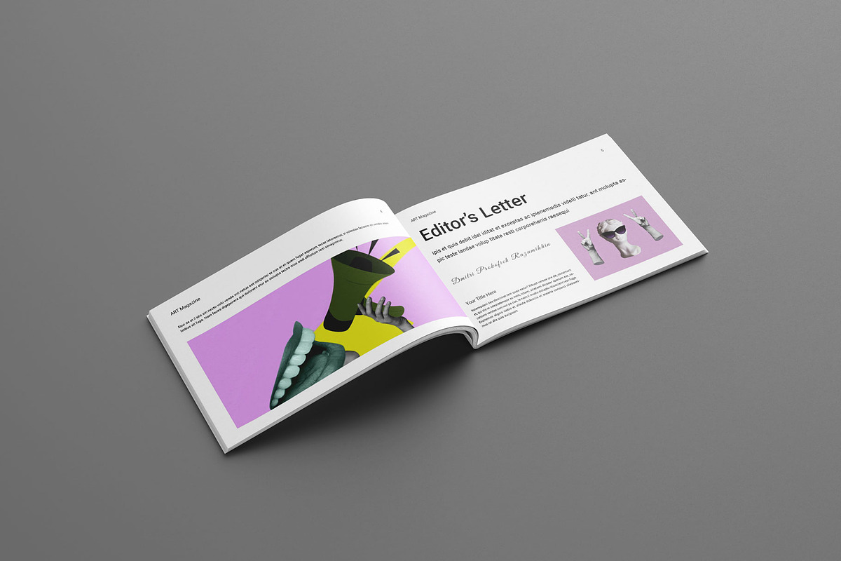 Art Exhibition Magazine Landscape, a Magazine Template by Seeing-art (Photo 3 of 10)