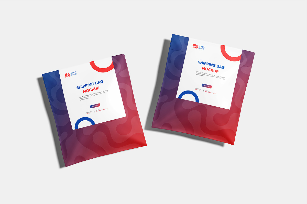 Shipping Bag Mockup, a Packaging Mockup by Hazzpro_Std (Photo 4 of 5)